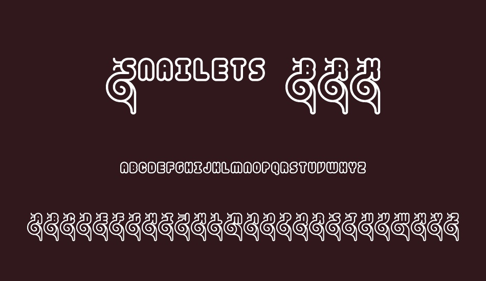 snailets-brk font