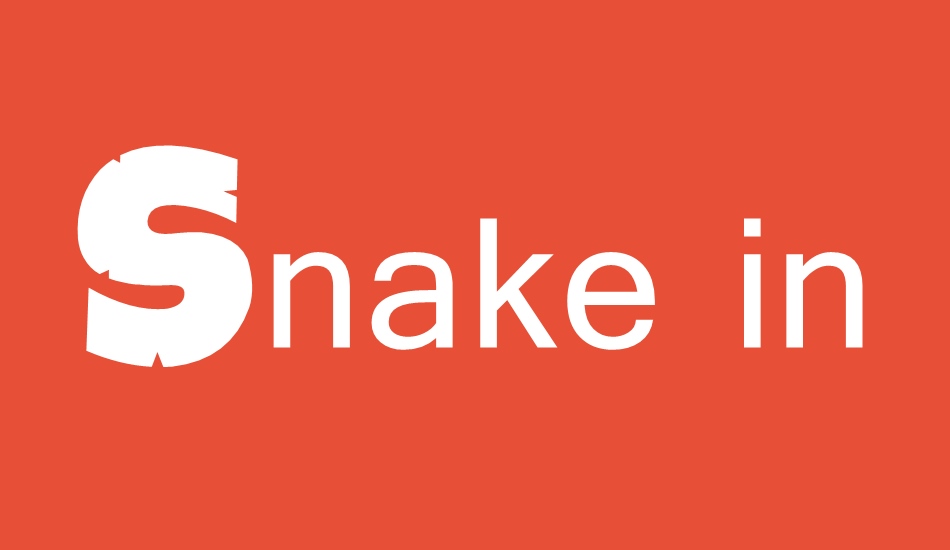 snake-in-the-boot font big
