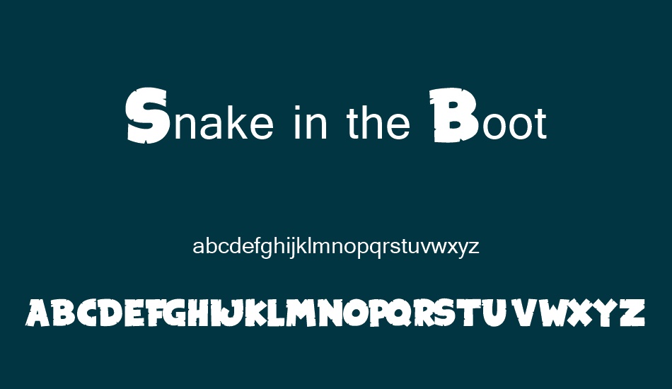 snake-in-the-boot font