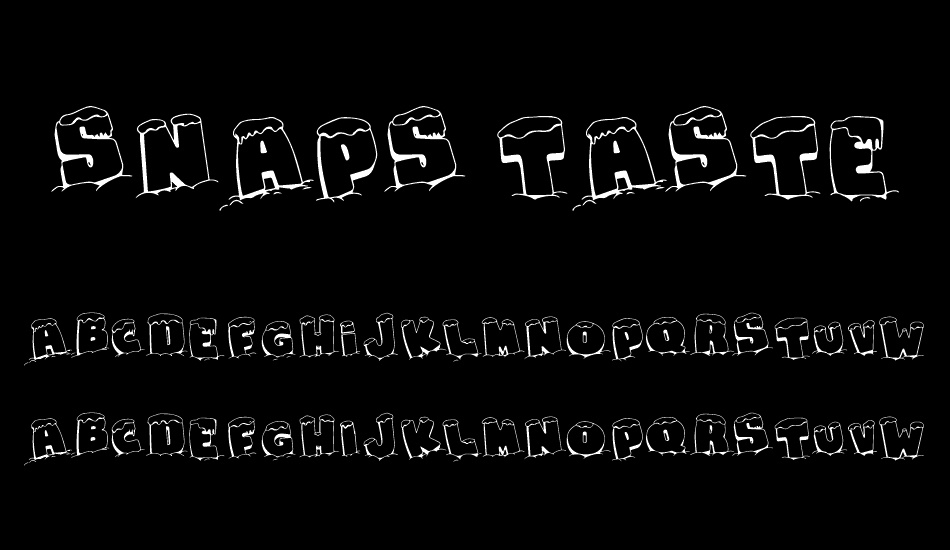 snaps-taste-christmas font
