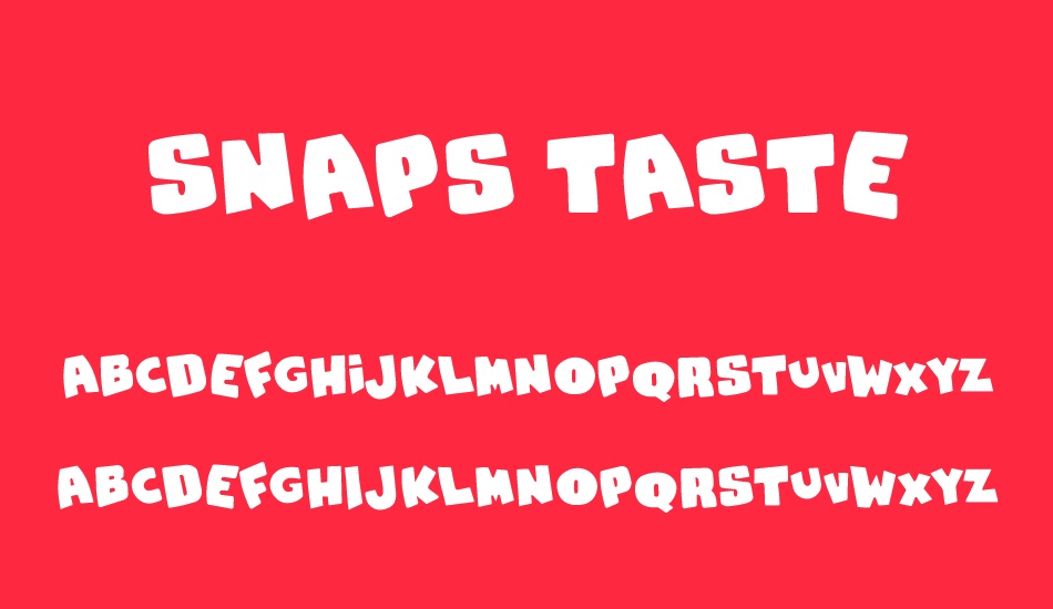 snaps-taste font