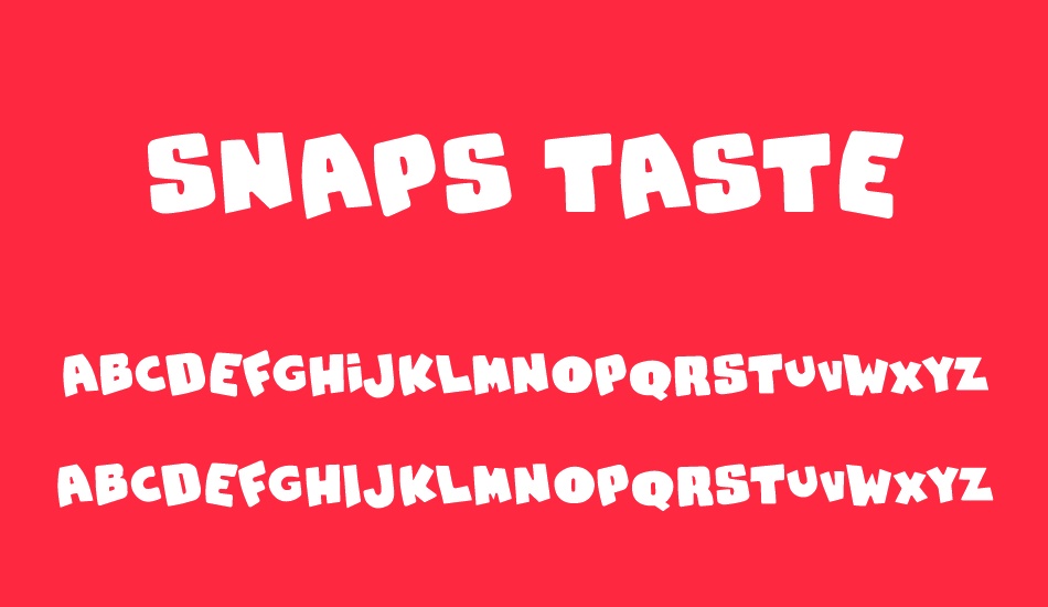 snaps-taste font