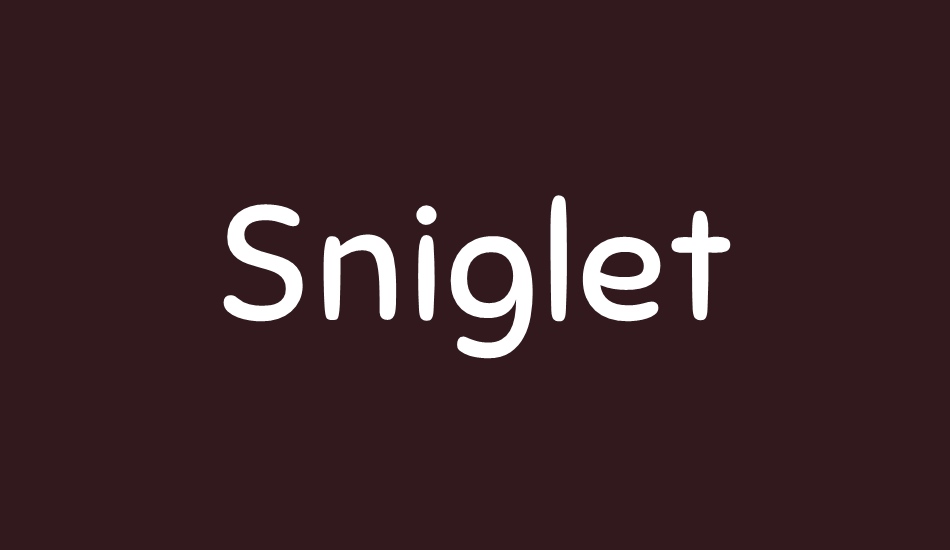 sniglet font big