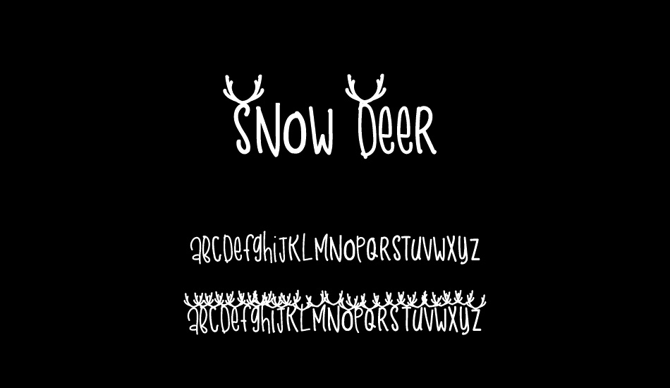snow-deer font
