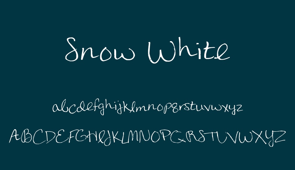 snow-white font