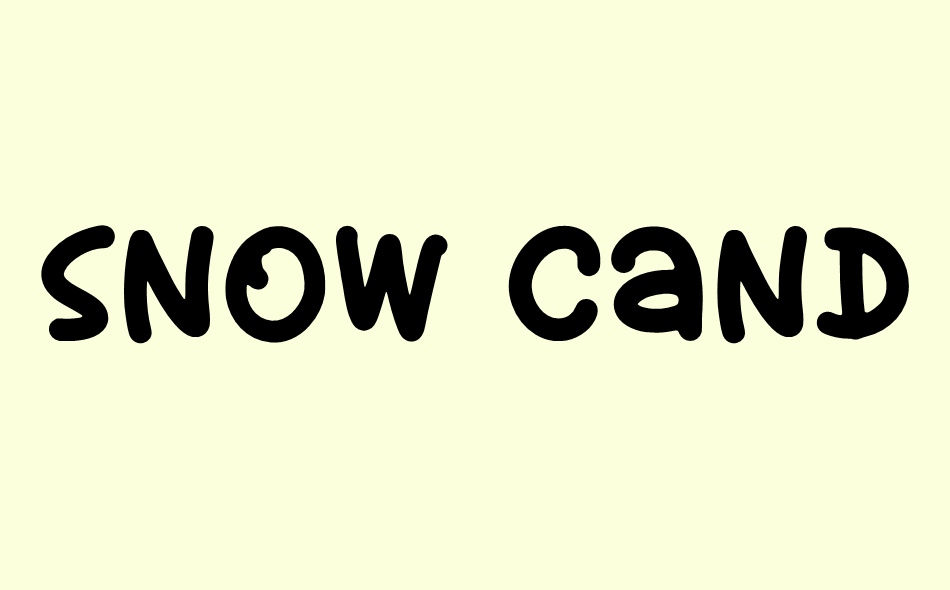 Snow Candy font big