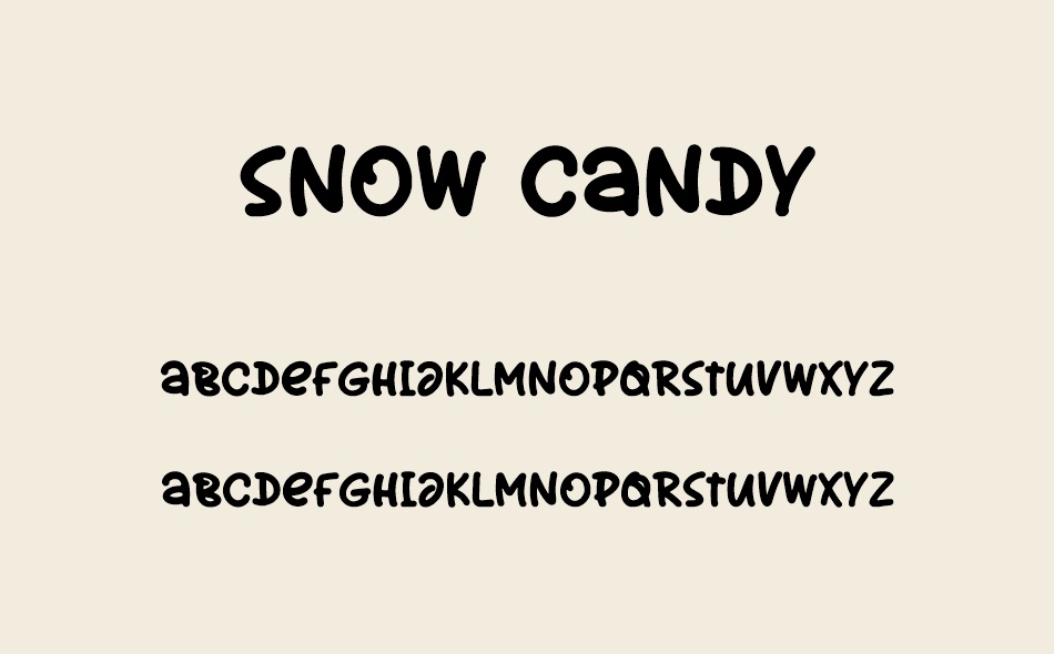Snow Candy font