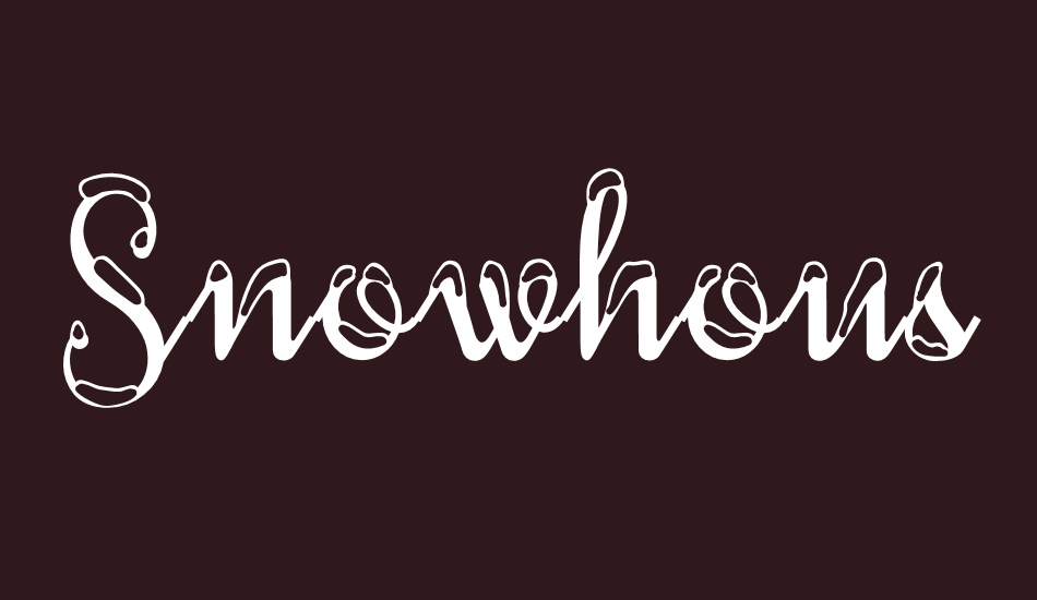 snowhouse-demo font big