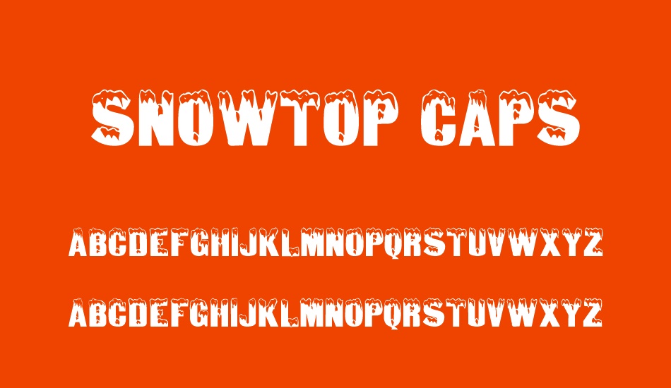 snowtop-caps font