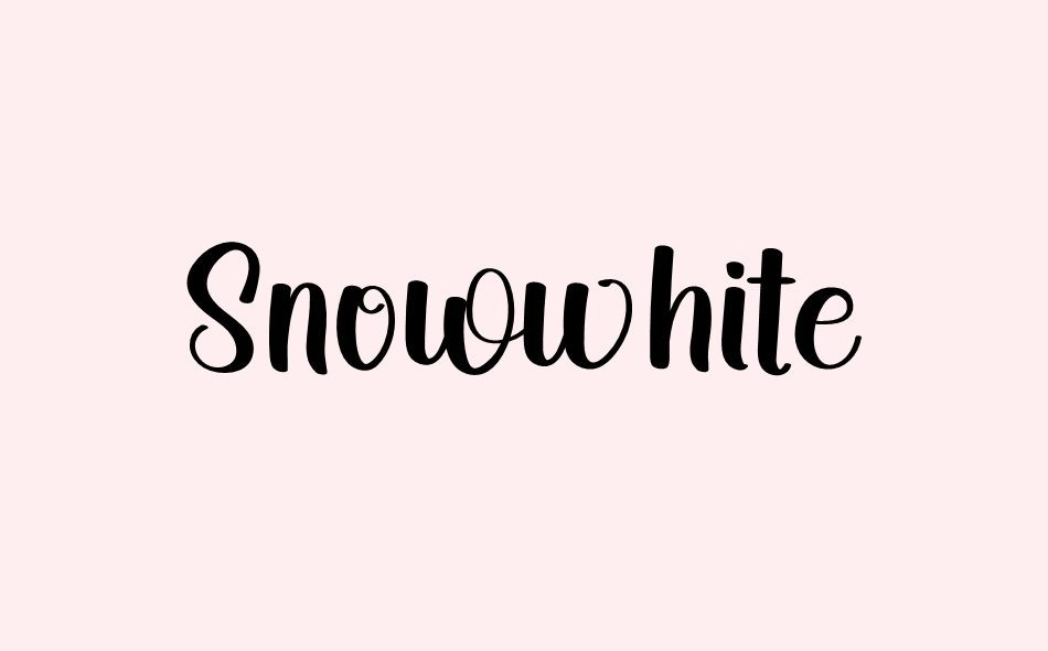 Snowwhite font big