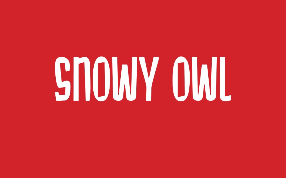 Snowy Owl font big