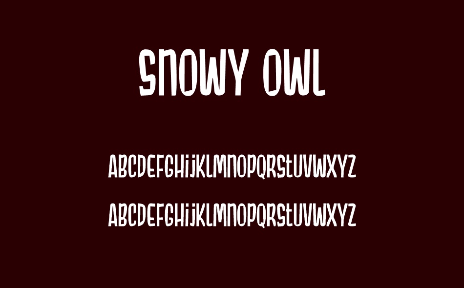 Snowy Owl font