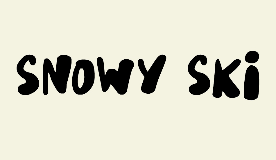 snowy-skies font big