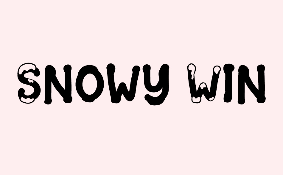 Snowy Winter font big