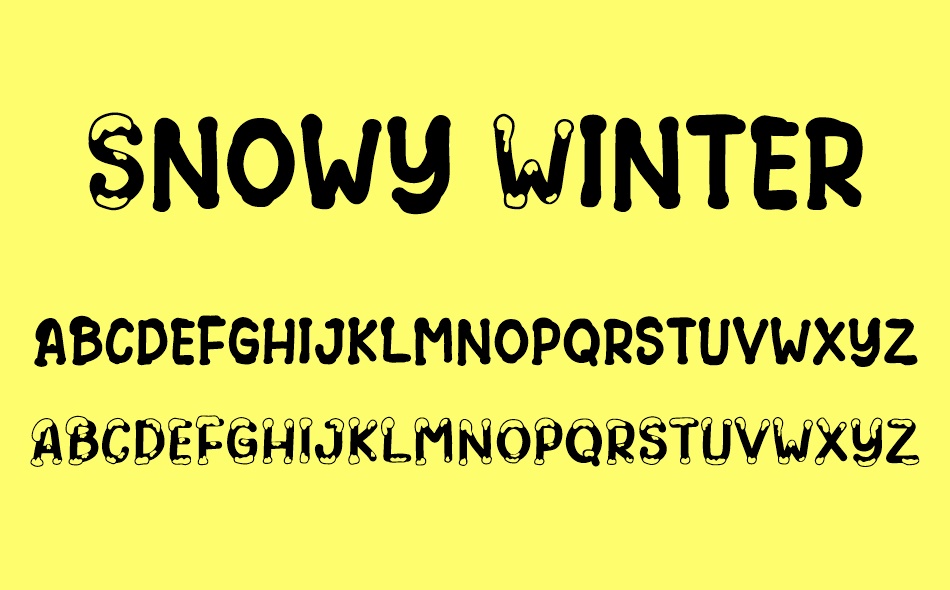 Snowy Winter font