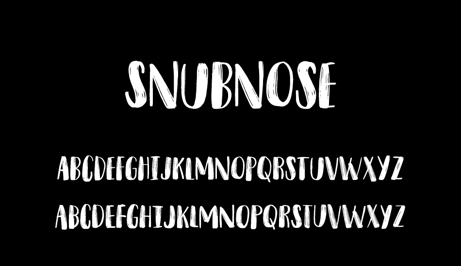 snubnose-demo font