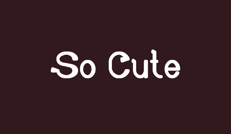 so-cute font big