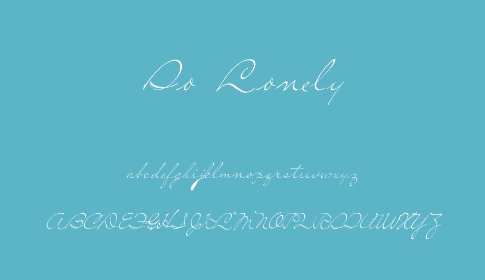 so-lonely font