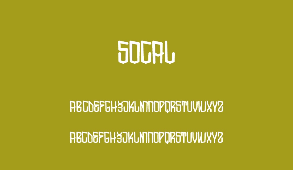 socal font