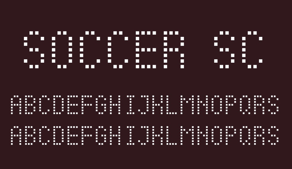 soccer-scoreboard font