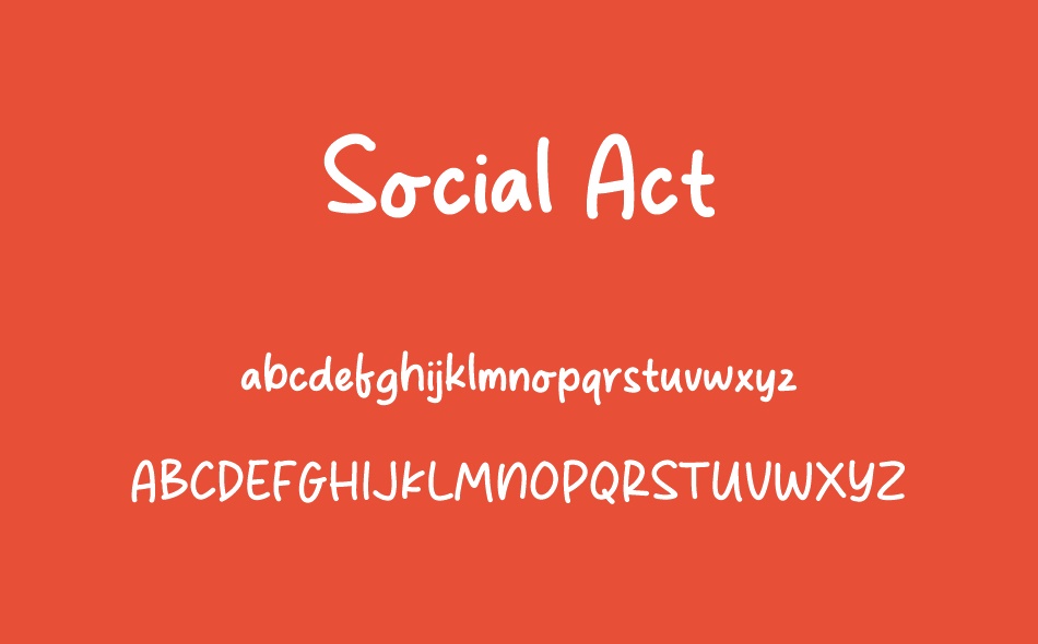 Social Act font