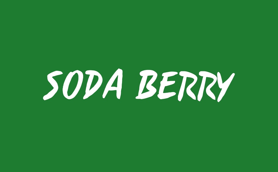 Soda Berry font big