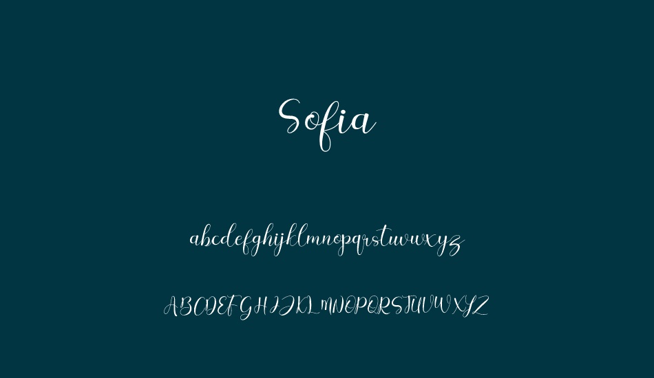 sofia font