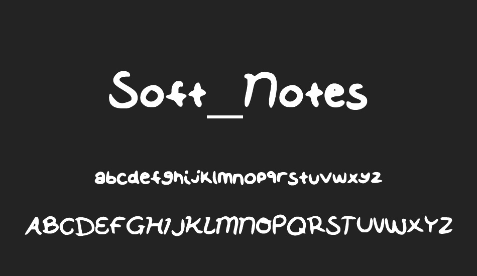 soft-notes font
