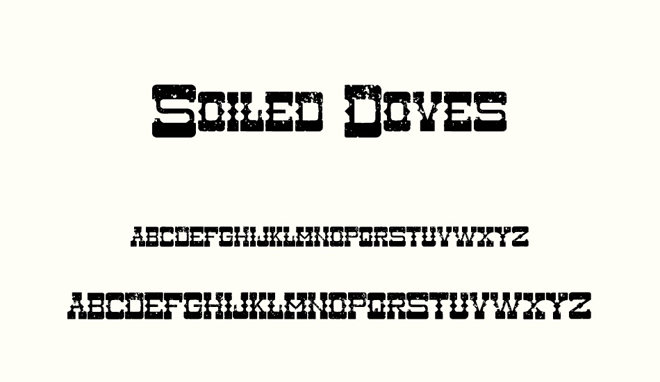 soiled-doves font