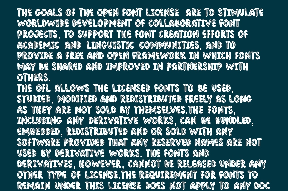 Sokola Bambo font 1