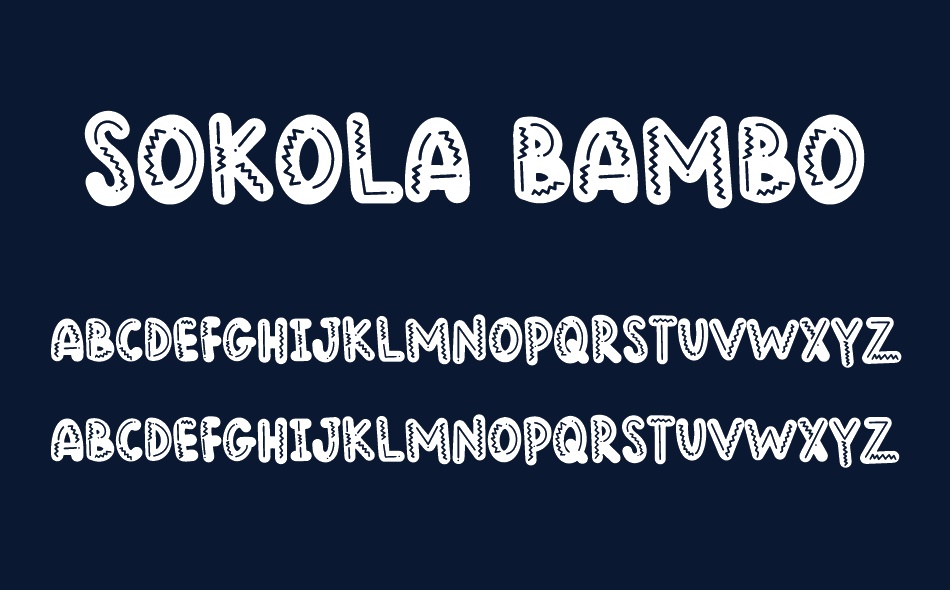 Sokola Bambo font