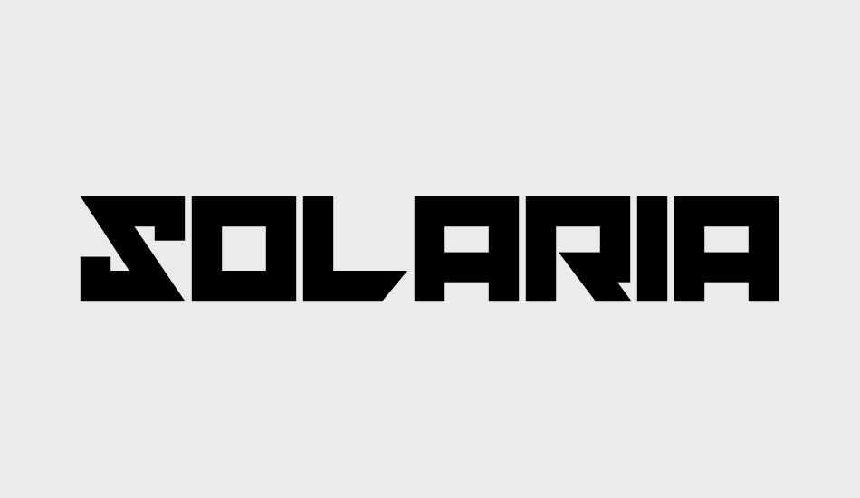 solaria font big