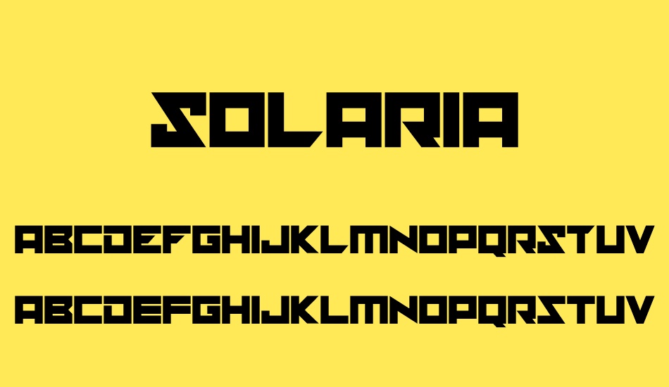 solaria font