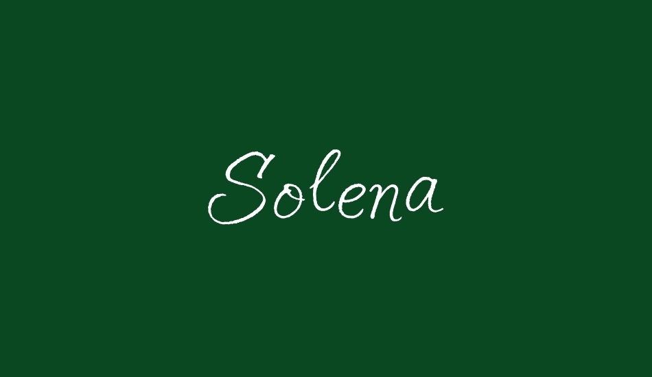 solena font big