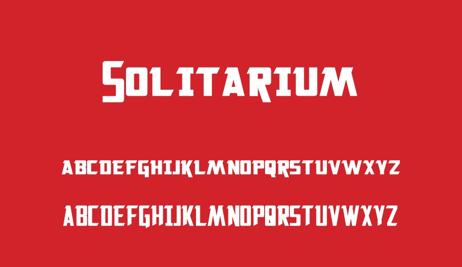 solitarium font