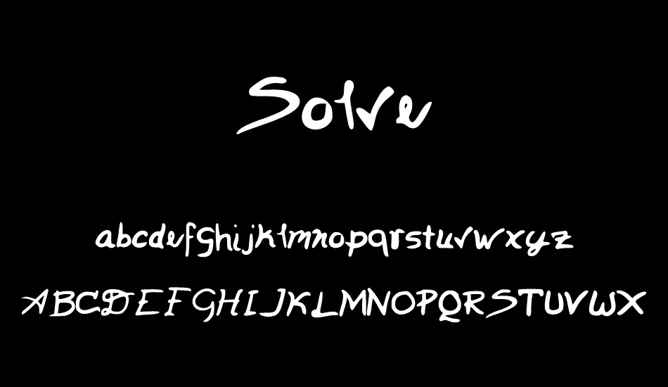 solve font