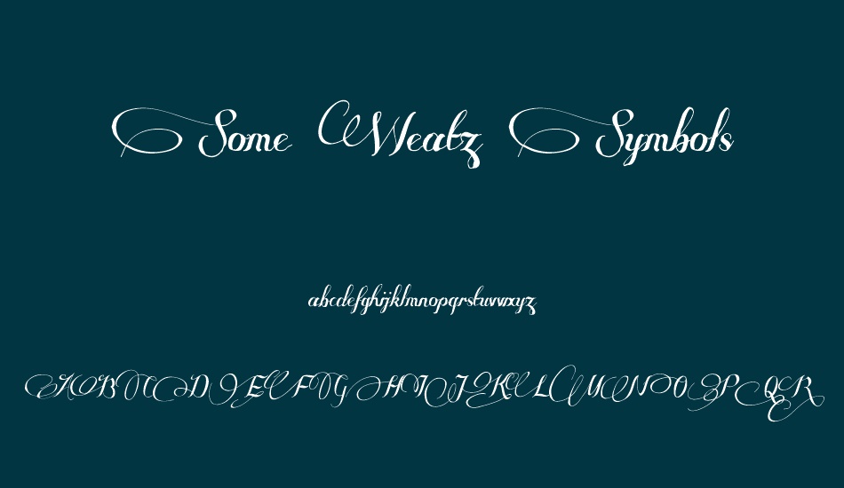 some-weatz-symbols font