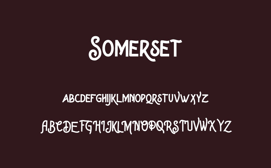 Somerset font
