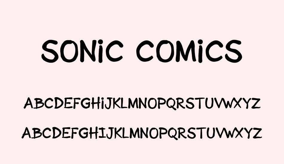 sonic-comics font