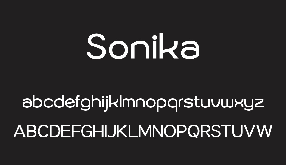 Sonika free font