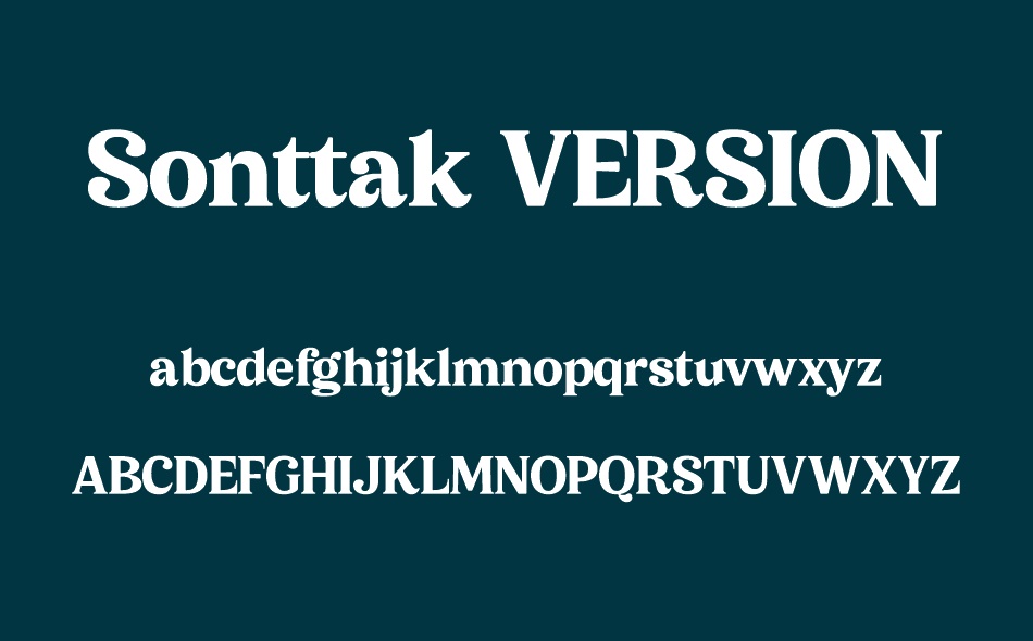 Sonttak font