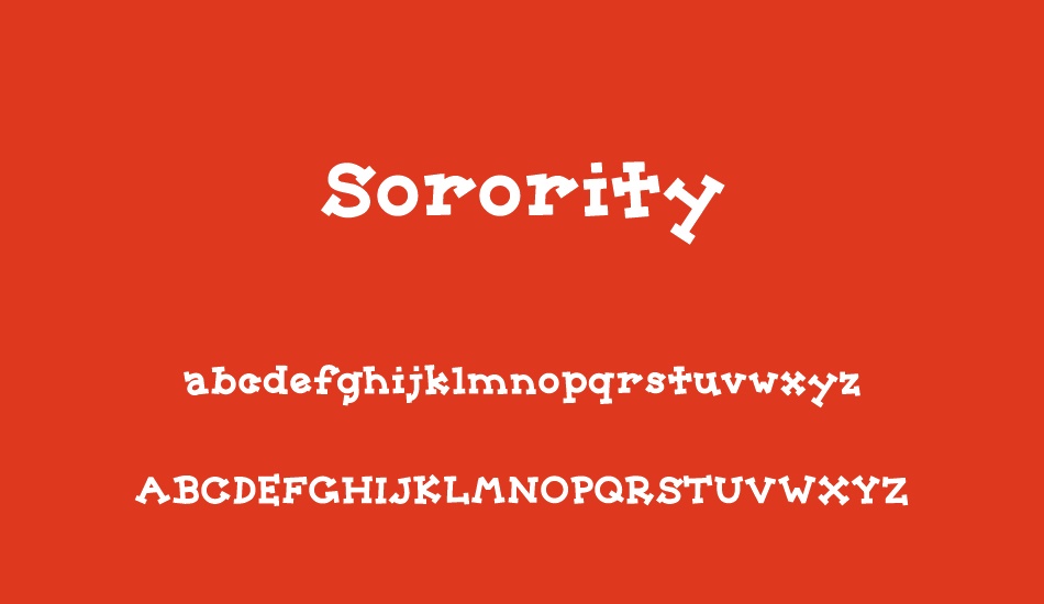 sorority font
