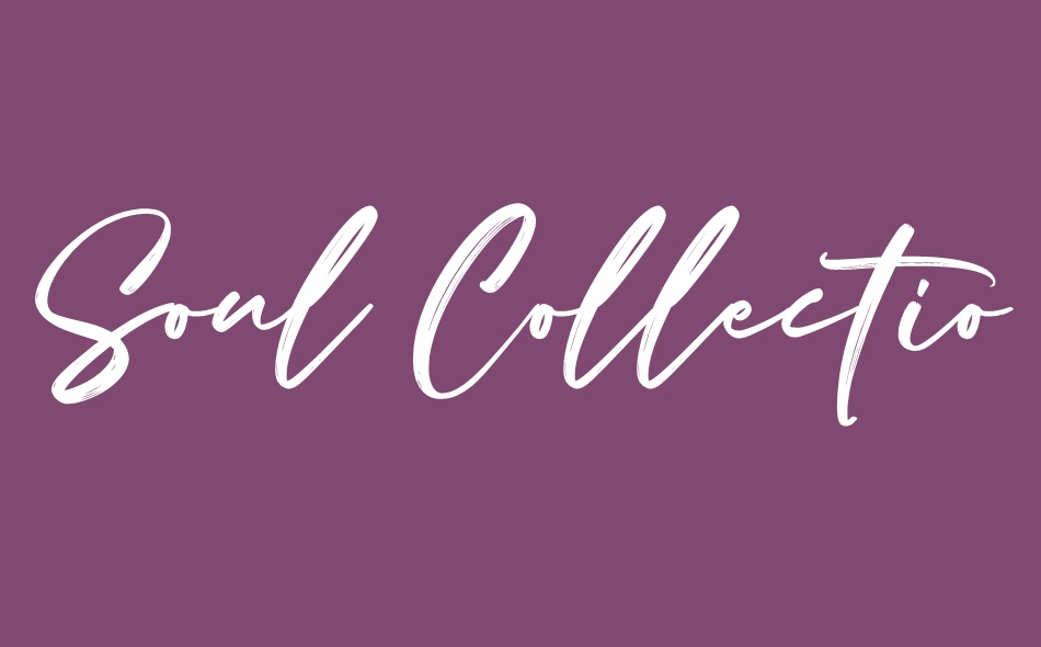 Soul Collections font big