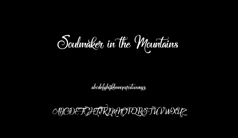 soulmaker-in-the-mountains font