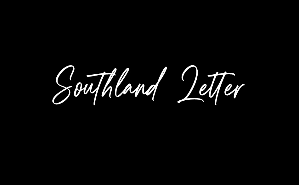 Southland Letter font big