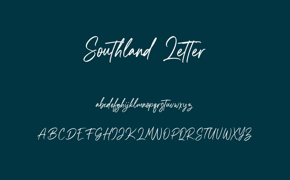 Southland Letter font