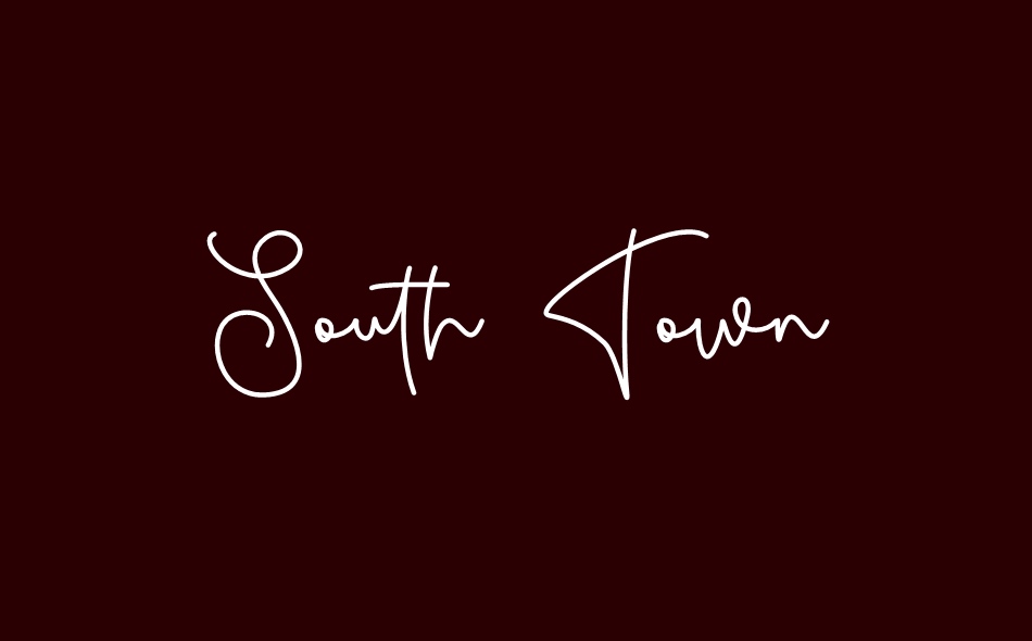 South Town font big
