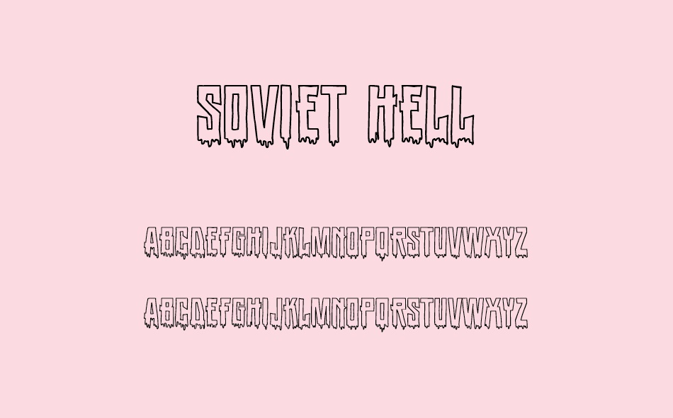 Soviet Hell font