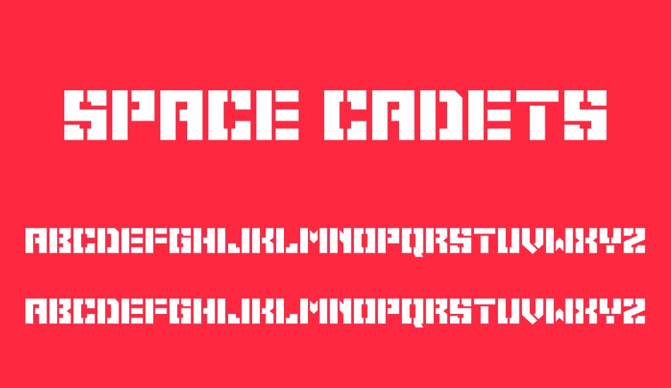 space-cadets font