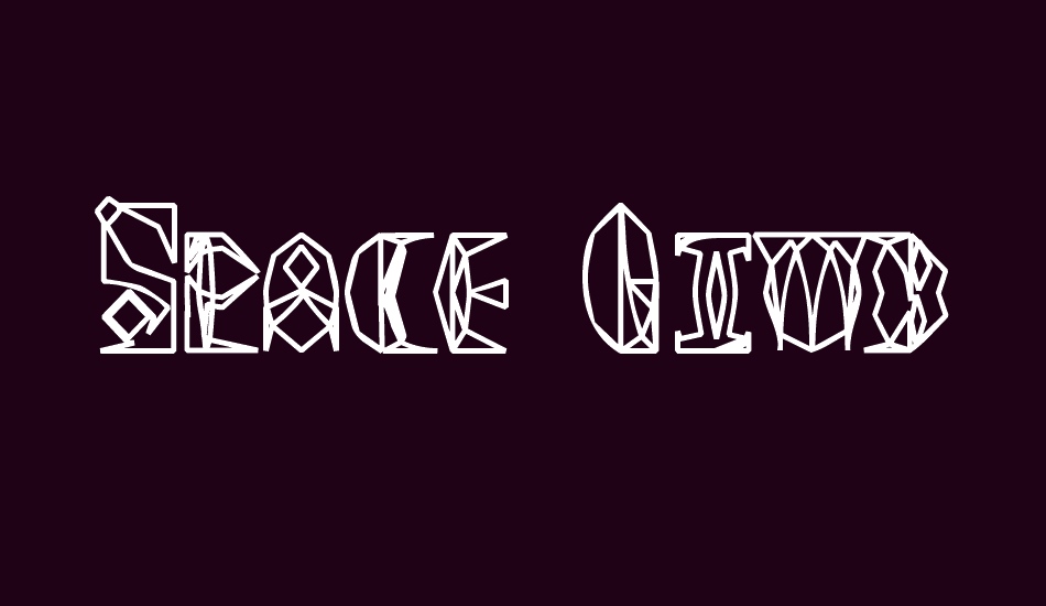 space-gimboid font big